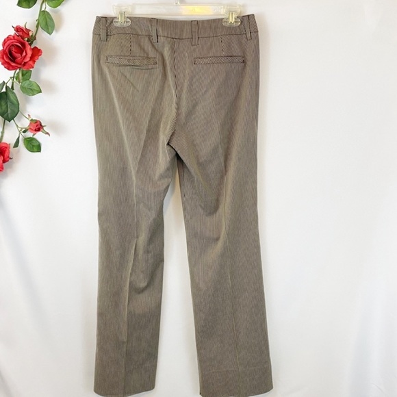 😻Sandro Sportswear Pinstripe Pants Brown Tan - Picture 5 of 7